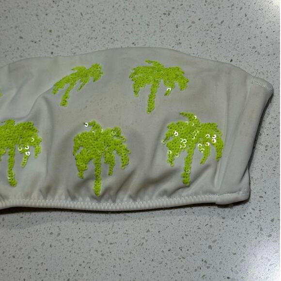 Victoria’s Secret Sequin Palm Tree Bandeau Bikini Top - Picture 5 of 11